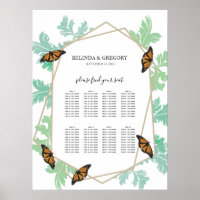 Elegante Monarch Butterfly Hochzeitstabelle
