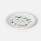 Elegante Monarch Butterfly Wedding Pappteller (Schrägansicht)