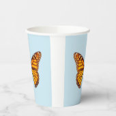 Elegante Monarchfalter-Party Pappbecher (Links)