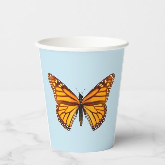 Elegante Monarchfalter-Party Pappbecher (Vorderseite)