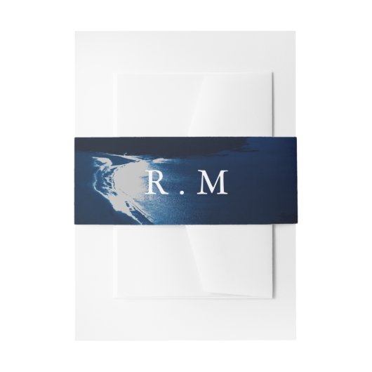 Elegante Mondlicht Hochzeit Einladungsbanderole (Vorderseite Beispiel)