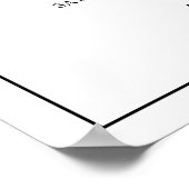 Elegante Mongram formale traditionelle Hochzeit Poster (Ecke)