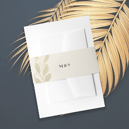 Elegante monochromatische Pastel Earthy Personalis Einladungsbanderole