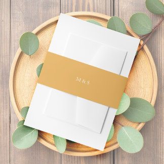 Elegante monochromatische Pastel Earthy Personalis Einladungsbanderole