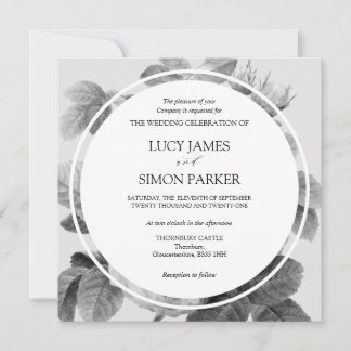 Elegante monochrome Vintage französische Rose