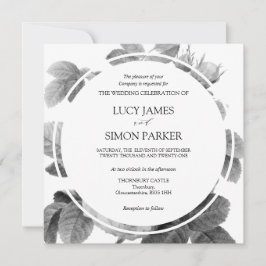 Elegante monochrome Vintage französische Rose