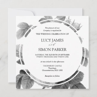 Elegante monochrome Vintage französische Rose