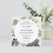 Elegante monochrome Vintage französische Rose (Stehend Vorderseite)