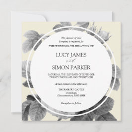 Elegante monochrome Vintage französische Rose