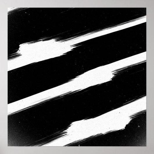 Elegante monochrome Wandschrift | Zeitgenössisches Poster (Vorne)