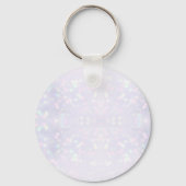 Elegante Monogram Anfangsbuchstaben mit Mandala Schlüsselanhänger (Rückseite)