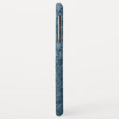 Elegante Monogram Aquamarin Aqua Blue Velvet Case-Mate iPhone Hülle (Hinten/Links)