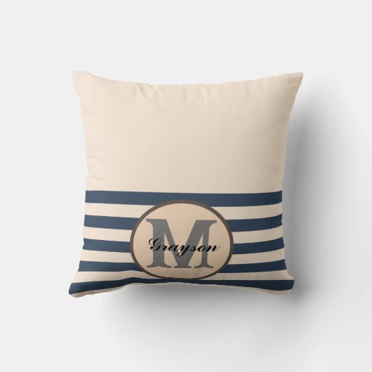 Elegante Monogram Babydusche Geschenk Baby Bib Kissen (Rückseite)