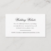 Elegante Monogram Black Script Small Website Begleitkarte (Vorderseite)