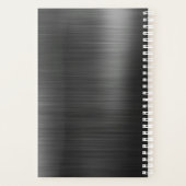 Elegante Monogram Black Travel Planer (Rückseite)