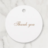 Elegante Monogram Boho Aquarellfarben Blume & Vöge Geschenkanhänger (Rückseite)