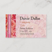 Elegante Monogram Business Card Visitenkarte (Rückseite)