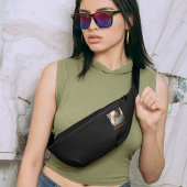 Elegante Monogram Custom Foto Name Waist Crossbody Bauchtasche