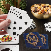 Elegante Monogram-Designs Spielkarten (In Situ)