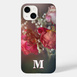 Elegante monogram Dried Blume Custom iPhone Case
