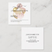 Elegante Monogram Glitzer Balloons Terminierungska Terminkarte (Vorne/Hinten)