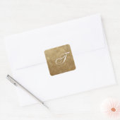 Elegante Monogram Gold Blend Stickers (Umschlag)