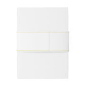 Elegante Monogram Golden Blätter Wedding Einladungsbanderole (Rückseitenbeispiel)