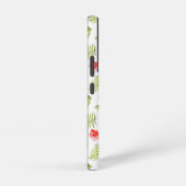 Elegante Monogram Green Botanical Palm Blätter Samsung Galaxy Hülle (Rechte Seite)