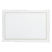 Elegante Monogram Hochzeitspaare von Pillowcases Kissenbezug (Rückseite-Links)