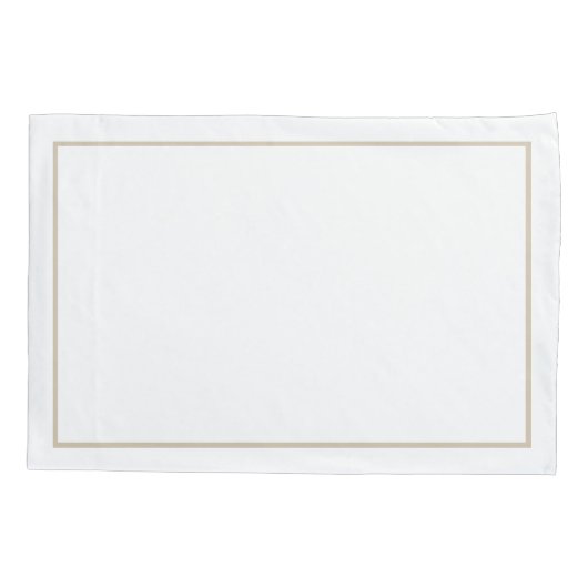 Elegante Monogram Hochzeitspaare von Pillowcases Kissenbezug (Rückseite-Links)