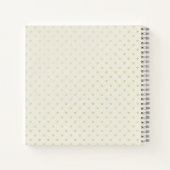 Elegante Monogram Horse Dog Gold Bronze Fleurdelys Notizblock (Rückseite)