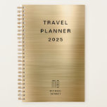 Elegante Monogram Imitate Gold Travel Planer<br><div class="desc">Eleganter Monogram Imitate Gold Travel Planner.</div>