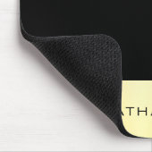 Elegante Monogram-Imitate - Schwarze, moderne Vorl Mousepad (Ecke)