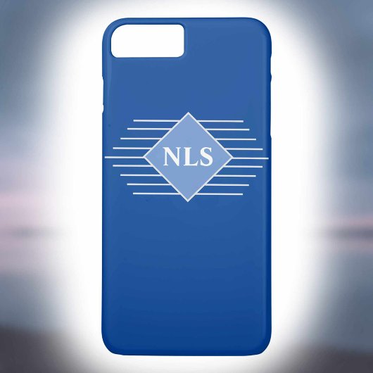 Elegante Monogram-Initials auf einem intelligenten Case-Mate iPhone Hülle