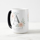 "Elegante Monogram K Tasse - Personalisierter Kaff (Vorderseite Links)