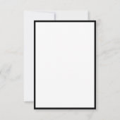 Elegante monogram-Kalligraphie-Skriptvorlage Mitteilungskarte (Rückseite)