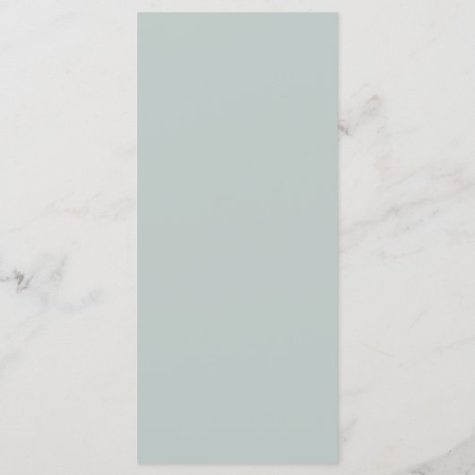 Elegante Monogram Leaf Sage Green Wedding Menükarte (Rückseite)