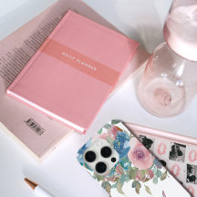 Elegante Monogram M Pink Aqua Aqua Rose