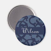 Elegante Monogram-Magnete Magnet (Vorderseite/Rückseite)