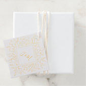 Elegante Monogram Minimalistisch Classic Floral We Geschenkanhänger (Mit Box)