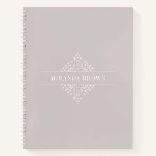 Elegante Monogram Minimalistisch Simple Classy Notizblock (Vorderseite)