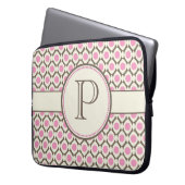 Elegante Monogram, Modernes Design Notebook-Bag Laptopschutzhülle (Vorderseite Links)