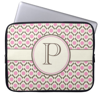 Elegante Monogram, Modernes Design Notebook-Bag Laptopschutzhülle