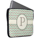 Elegante Monogram, Modernes Design Notebook-Bag Laptopschutzhülle (Vorne Rechts)