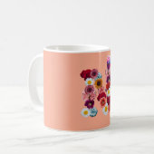 Elegante Monogram N-Tasse Kaffeetasse (Vorderseite Links)