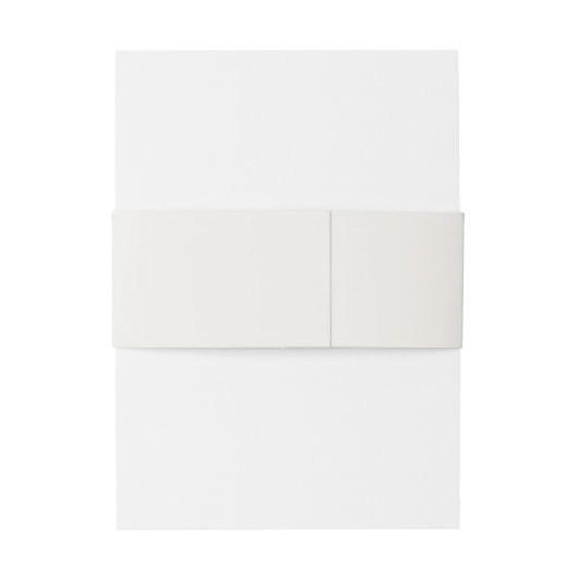 Elegante Monogram Navy Blue Wedding Einladungsbanderole (Rückseitenbeispiel)