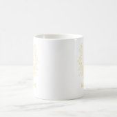 Elegante Monogram Personalisiert Coffee Tasse (Mittel)