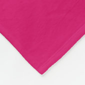 Elegante Monogram Pink Fleece Blanket (Ecke)