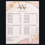 Elegante Monogram Pink Gold Marble Agate Preislist Flyer<br><div class="desc">Eleganter Monogram Pink Gold Marble Agate Service Menü Preis List Flyer. Personalisieren Sie Ihre noch heute! Brauchst du Hilfe? Ich helfe gerne. Schicken Sie mir einfach eine Nachricht.</div>