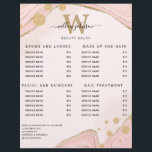 Elegante Monogram Pink Gold Marble Agate Preislist Flyer<br><div class="desc">Eleganter Monogram Pink Gold Marble Agate Service Menü Preis List Flyer. Personalisieren Sie Ihre noch heute! Brauchst du Hilfe? Ich helfe gerne. Schicken Sie mir einfach eine Nachricht.</div>